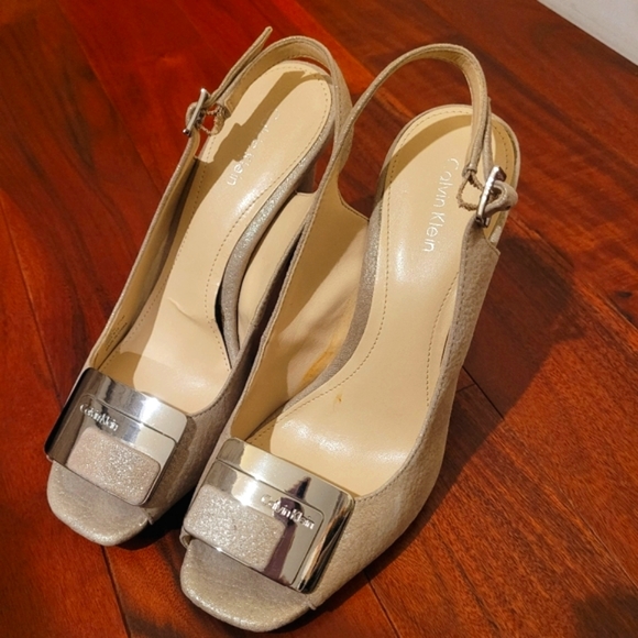 Calvin Klein Lizabeth Slingback Heels - Picture 13 of 16